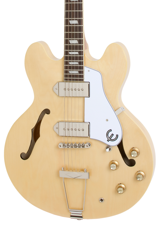 Front of Epiphone Casino Natural.