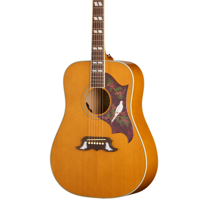 Front of Epiphone Dove Studio Natural.