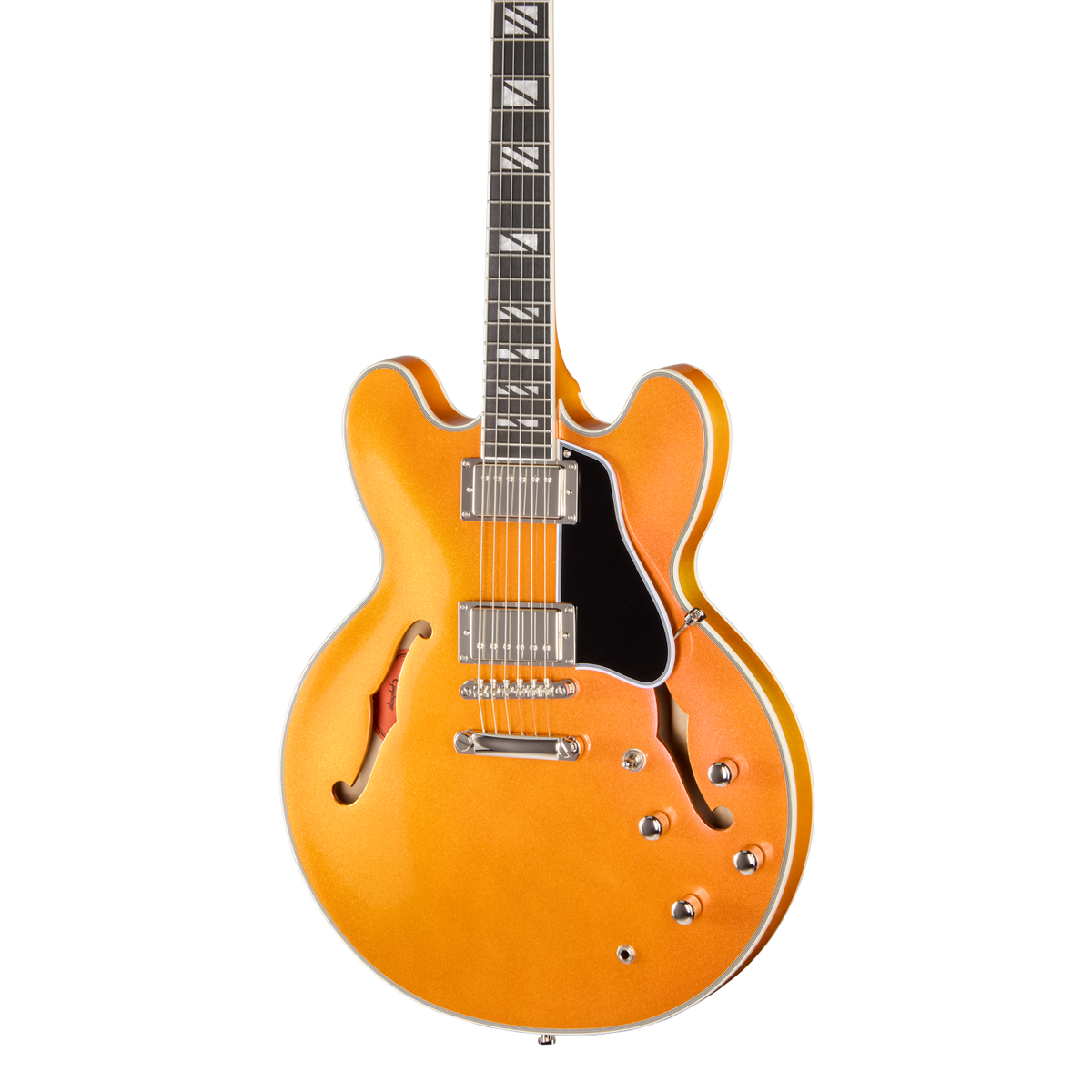Front of Epiphone Futura ES-355 Firestorm Shift.