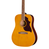 Front of Epiphone Hummingbird Tribute Antique Natural.