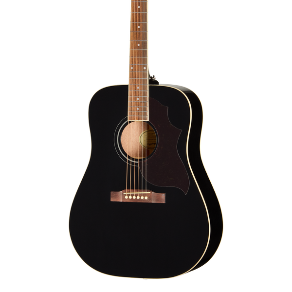 Front of Epiphone Hummingbird Tribute Ebony.
