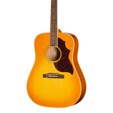 Front of Epiphone Hummingbird Tribute Heritage Cherry Sunburst.
