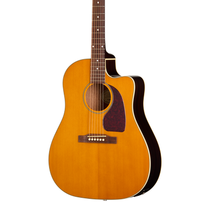 Front of Epiphone J 45 Studio EC Natural.