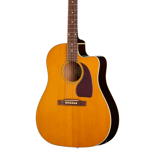 Front of Epiphone J 45 Studio EC Natural.