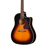 Front of Epiphone J 45 Studio EC Vintage Sunburst.