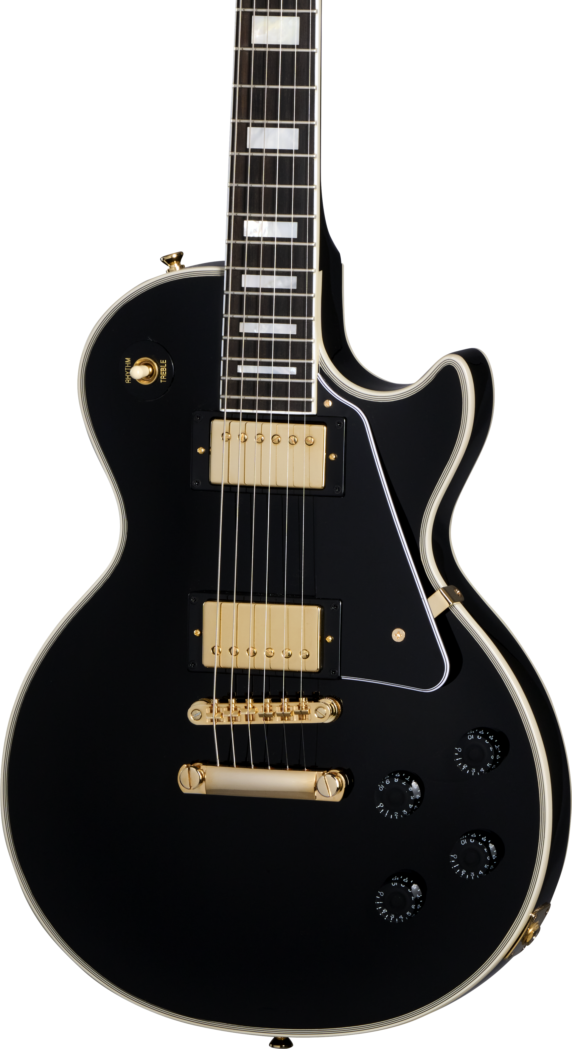 Epiphone Inspired by Gibson Custom Les Paul Custom Ebony w/case Epiphone Inspired by Gibson Custom Les Paul Custom Ebony w/case