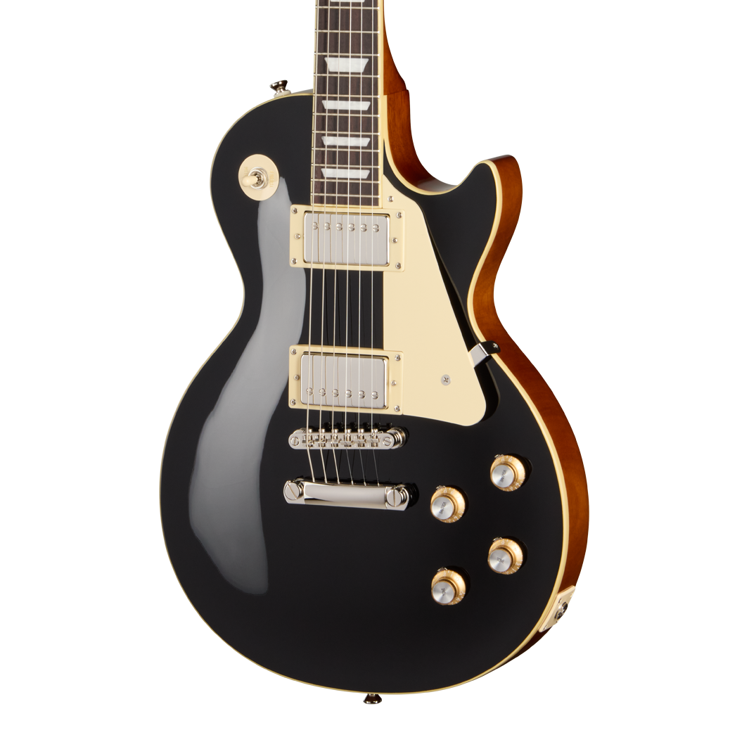 Front of Epiphone Les Paul Standard 60s Ebony.