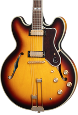 Front of Epiphone Sheraton Vintage Sunburst.