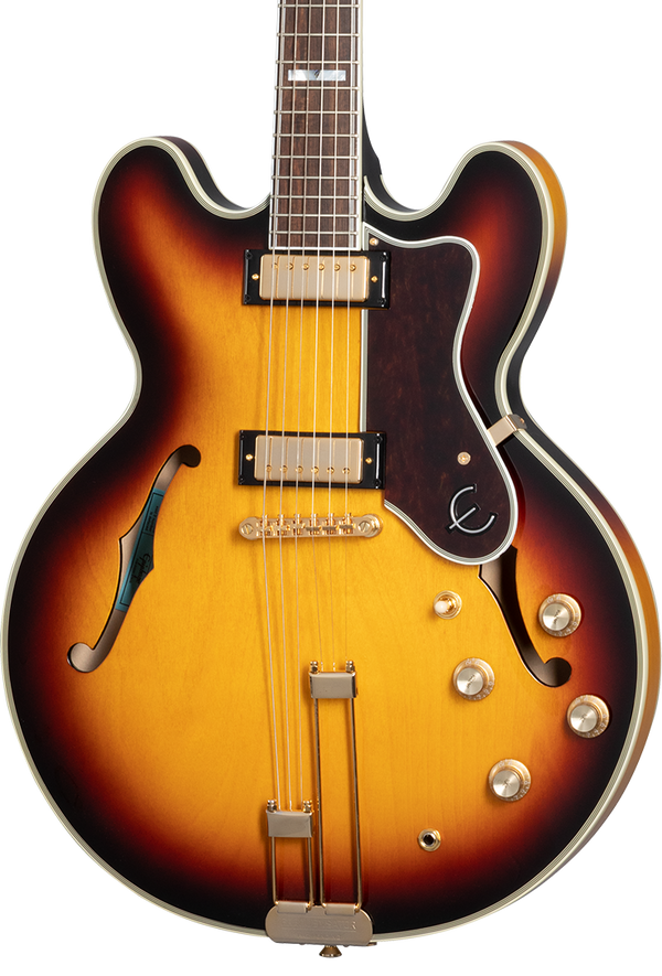 Front of Epiphone Sheraton Vintage Sunburst.