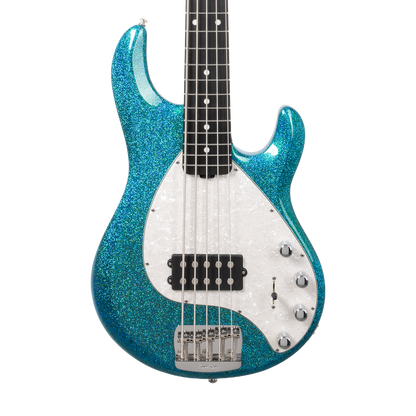 Front of Ernie Ball Music Man StingRay Special 5 Anomalous Green EB.