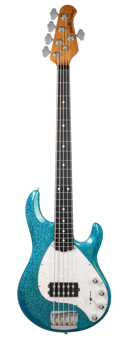 Full frontal of Ernie Ball Music Man StingRay Special 5 Anomalous Green EB.