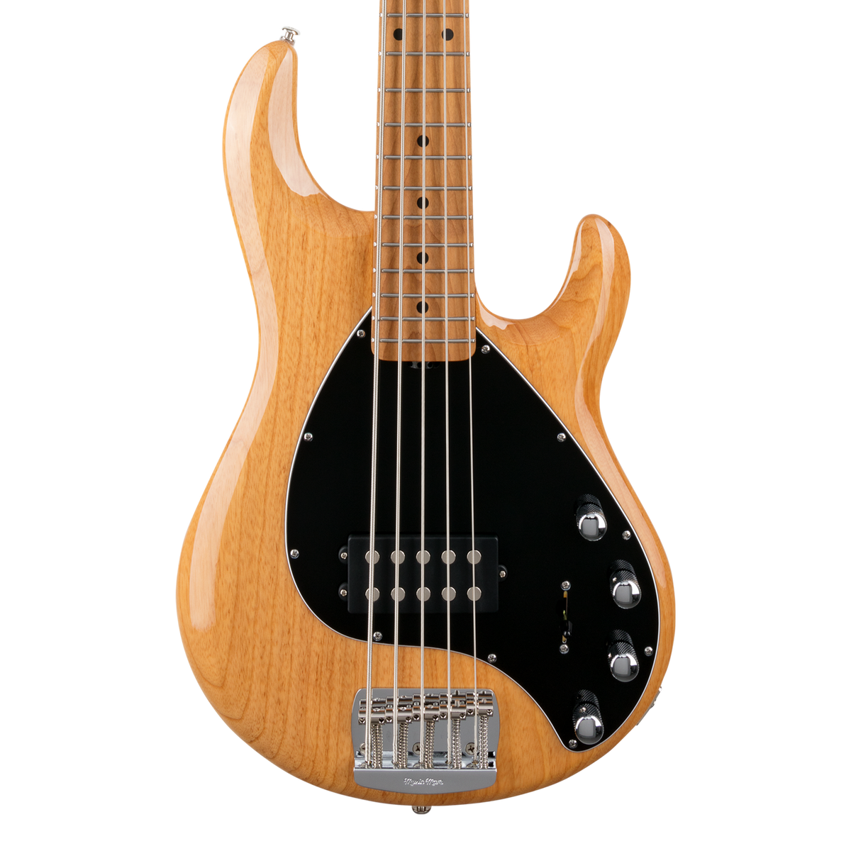 Front of Ernie Ball Music Man StingRay Special 5 Classic Natural MP.