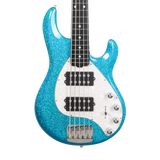 Front of Ernie Ball Music Man StingRay Special 5 HH Anomalous Green EB.
