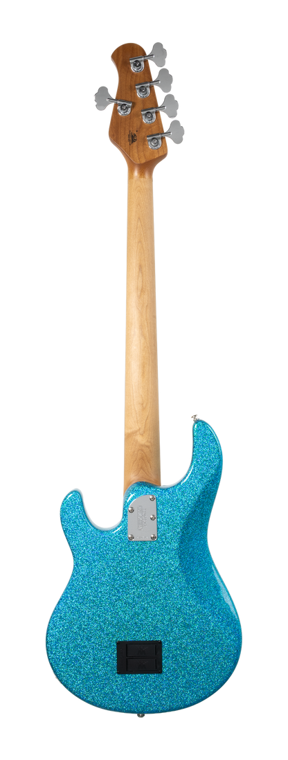 Back of Ernie Ball Music Man StingRay Special 5 HH Anomalous Green EB.