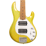 Front of Ernie Ball Music Man StingRay Special 5 HH Yellow Brick Road MP.