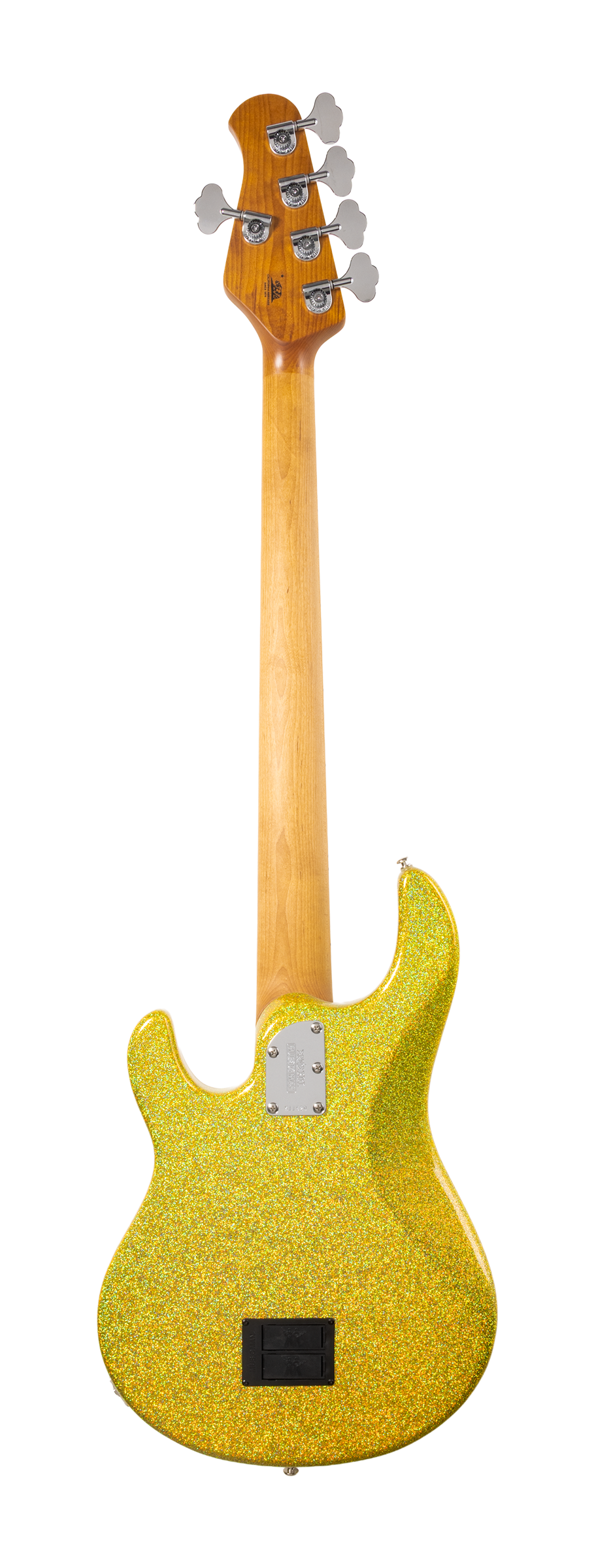 Back of Ernie Ball Music Man StingRay Special 5 HH Yellow Brick Road MP.