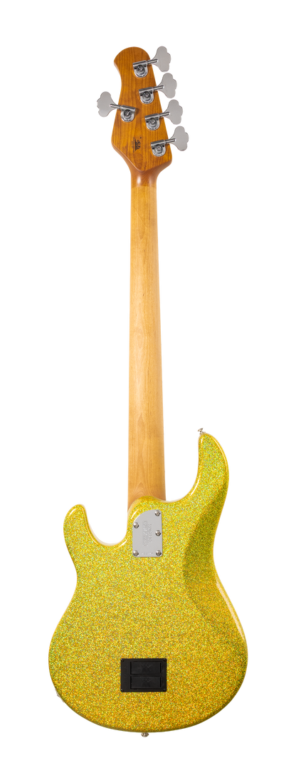 Back of Ernie Ball Music Man StingRay Special 5 HH Yellow Brick Road MP.