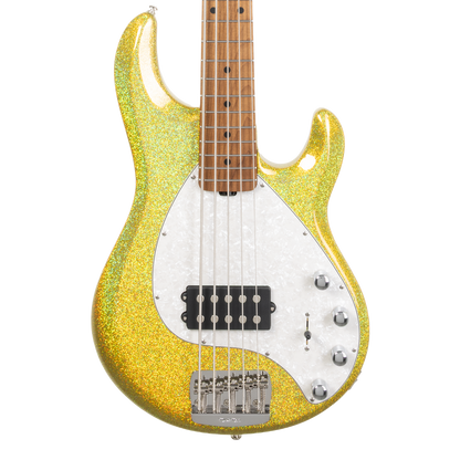Front of Ernie Ball Music Man StingRay Special 5 Yellow Brick Road MP.
