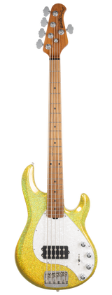 Full frontal of Ernie Ball Music Man StingRay Special 5 Yellow Brick Road MP.