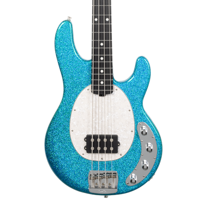 Front of Ernie Ball Music Man StingRay Special Anomalous Green EB.