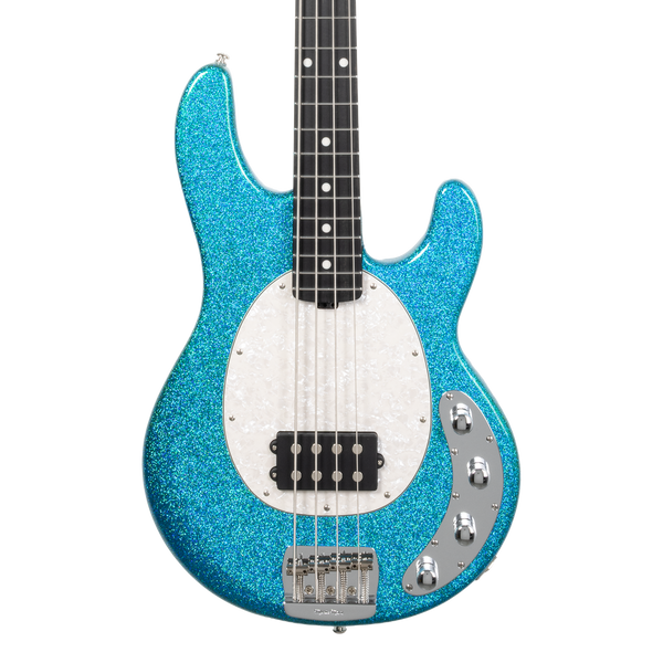 Front of Ernie Ball Music Man StingRay Special Anomalous Green EB.