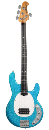 Full frontal of Ernie Ball Music Man StingRay Special Anomalous Green EB.