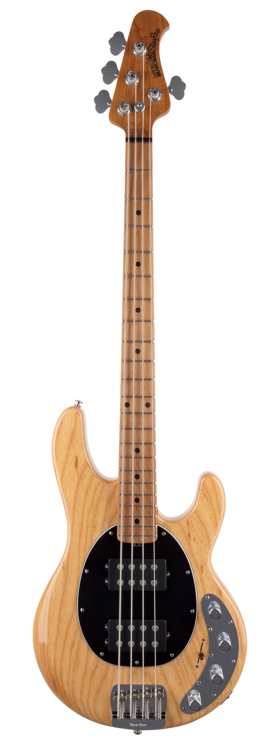Full frontal of Ernie Ball Music Man StingRay Special HH Classic Natural MP.