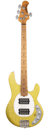 Full frontal of Ernie Ball Music Man StingRay Special HH Yellow Brick Road MP.