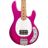 Front of Ernie Ball Music Man StingRay Special Soda Pink Sparkle MP.
