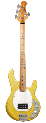 Full frontal of Ernie Ball Music Man StingRay Special Yellow Brick Road MP.