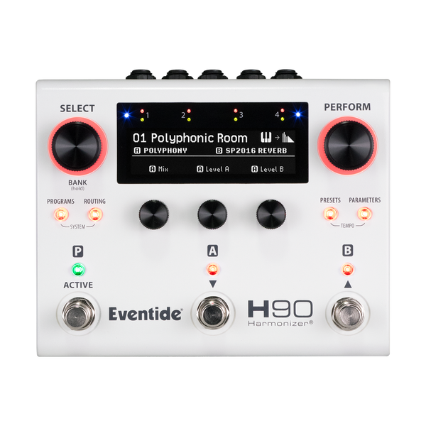Top down of Eventide H90 Harmonizer Multi Effect Stompbox.