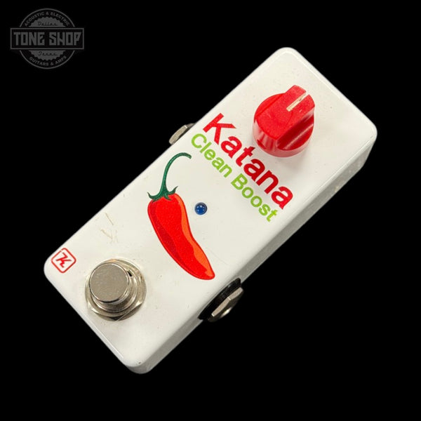 Top of Used Keeley Katana Clean Boost Chili Pepper Pedal TSS7134.