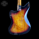 Back of body of Used 2021 Squire Jazzmaster Classic Vibe 60's 3 Tone Sunburst.