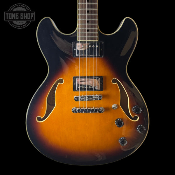 Front of Used Ibanez AS73 Sunburst TSS7053.