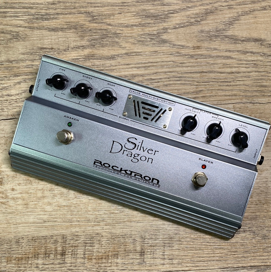 front of Used Rocktron Silver Dragon w/box.