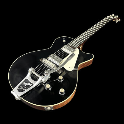 Front angle of Collings 470 JL Antiqued Black.