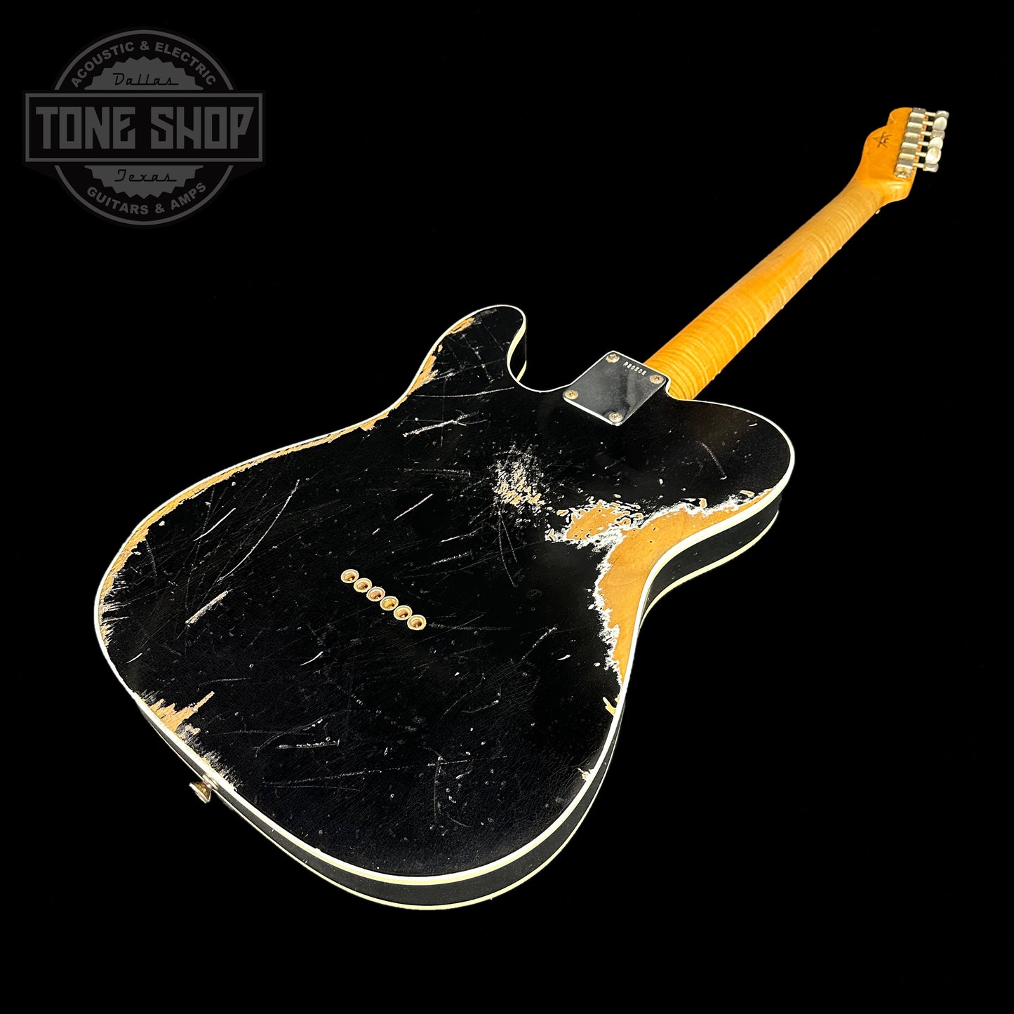 Used Fender Custom Shop 60s Telecaster Heavy Relic Black w/case TSU17539