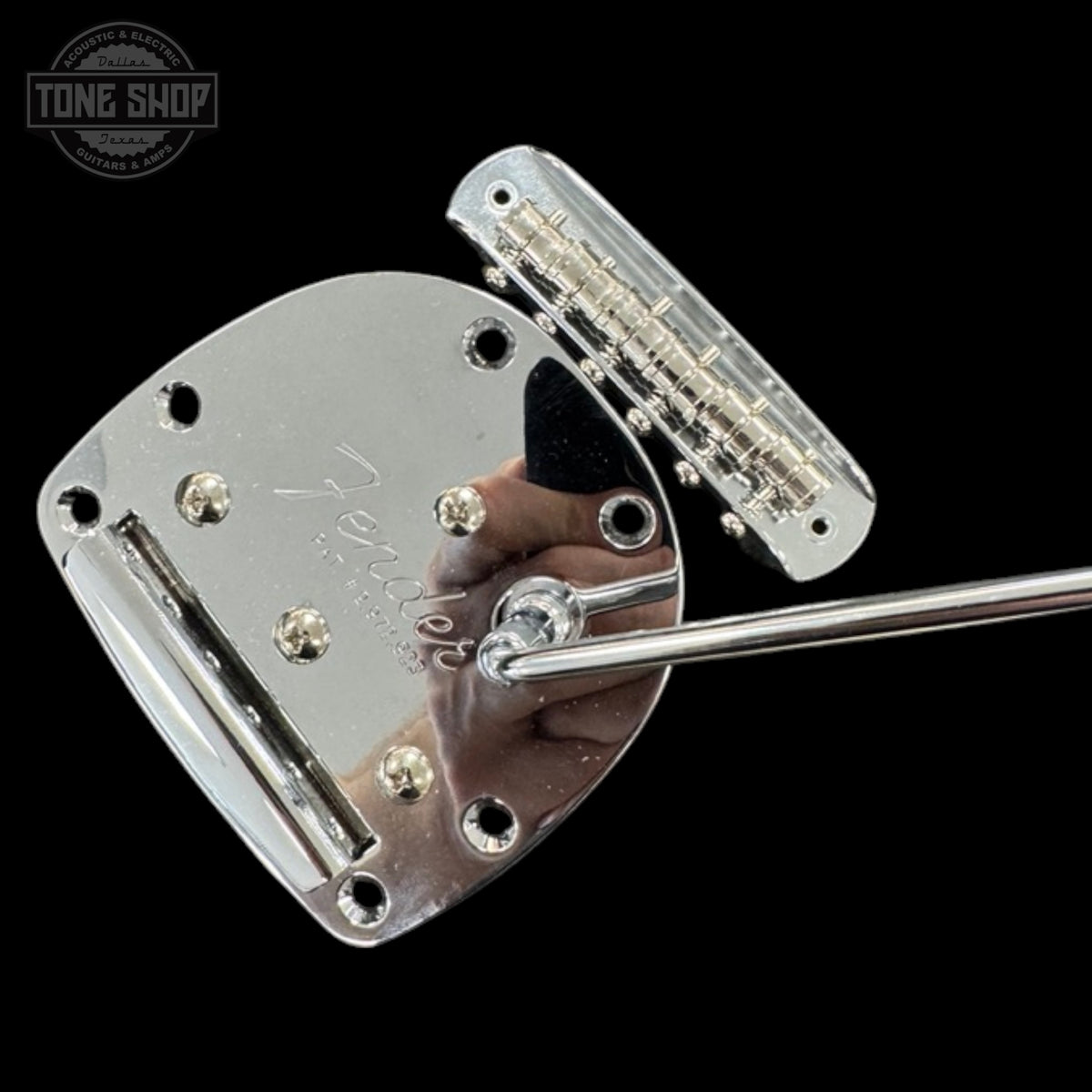 Top of Used Fender Classic Player Jazzmaster Bridge & Tailpiece TSS7307.