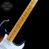 Fretboard of Fender Custom Shop LTD 70th Anniversary 1954 Stratocaster Journeyman Relic 2-Color Sunburst.