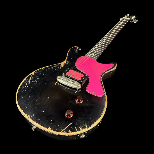 Front angle of Rock N Roll Relics Thunders DC Black w/Pink.