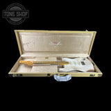 Fender Custom Shop Time Machine '57 Strat Heavy Relic Aged White Blonde in case.