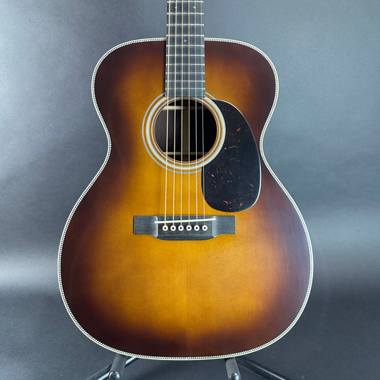 Front of Used Martin Custom Shop 000-28 1937 Vintage Low Gloss Ambertone.