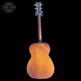 Back of Used 2014 Martin 00DB Jeff Tweedy Signature w/Binding Repair.
