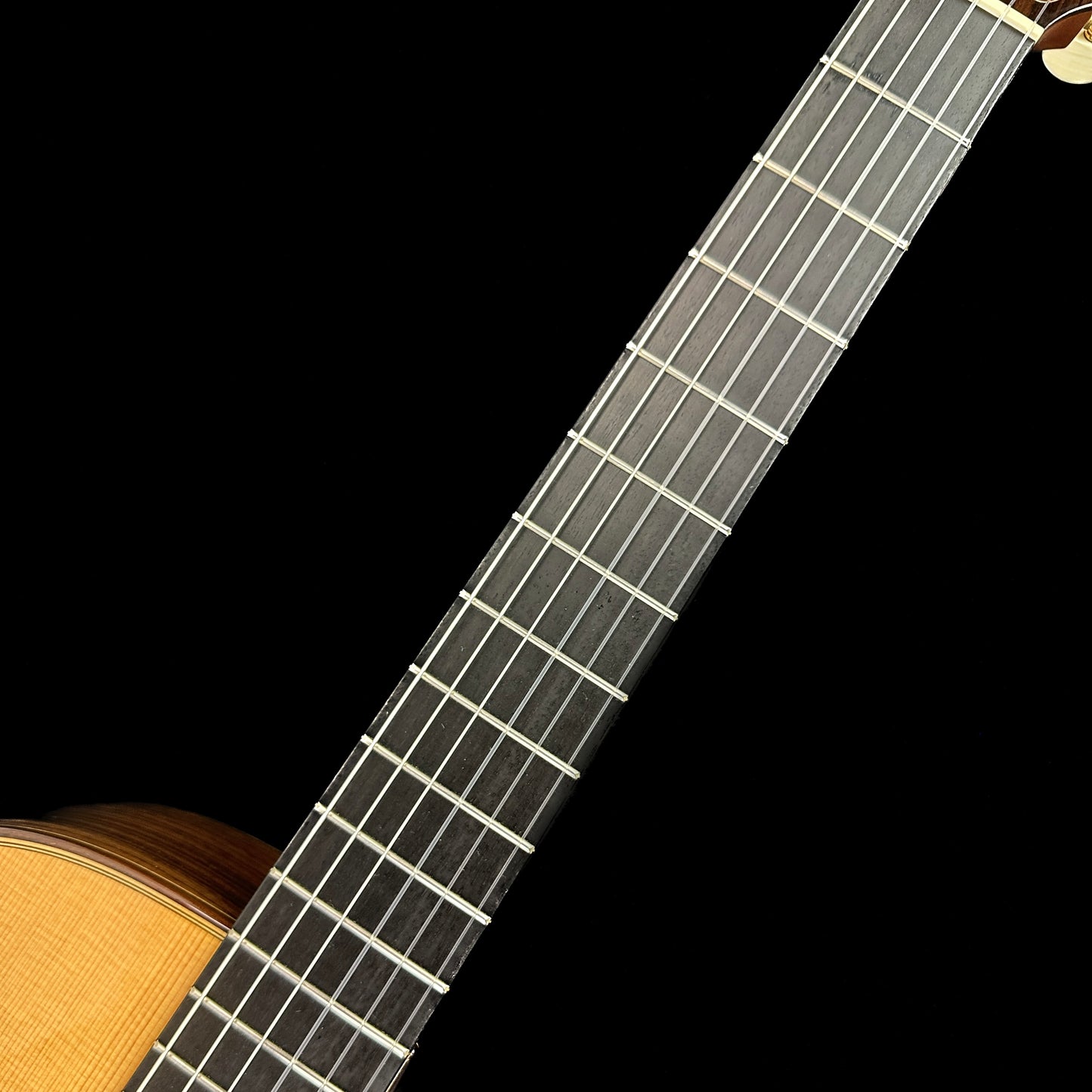 Fretboard of Used 2004 Taylor NS72-CE.