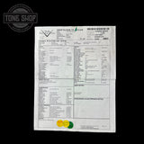 Spec sheet for Fender 1956 Stratocaster Journeyman Relic Maple Neck Wide-Fade 2-Color Sunburst.