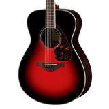 Closeup of Yamaha FS830 Dusk Sun Red