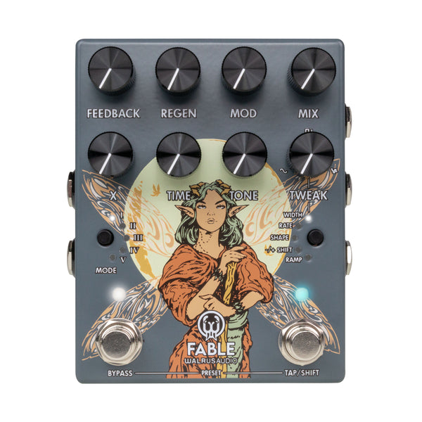Front of Walrus Audio Fable Granular Soundscape Generator MKII Gray.