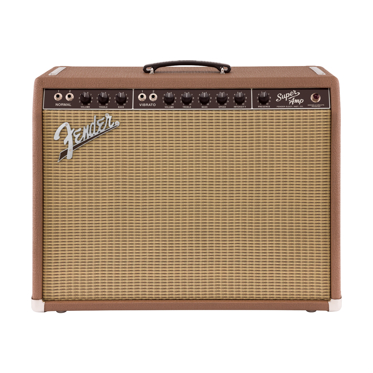 Front of Fender 62 Super Amp 2x10 Combo.