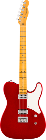 Full frontal of Fender 75th Anniversary American Professional Classic Cabronita Telecaster Maple Candy Apple Red.