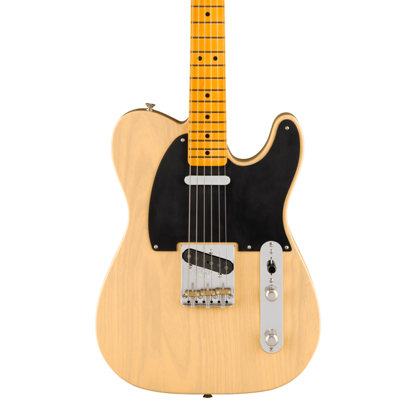 Front of Fender 75th Anniversary American Vintage II 1951 Nocaster Maple Blonde.